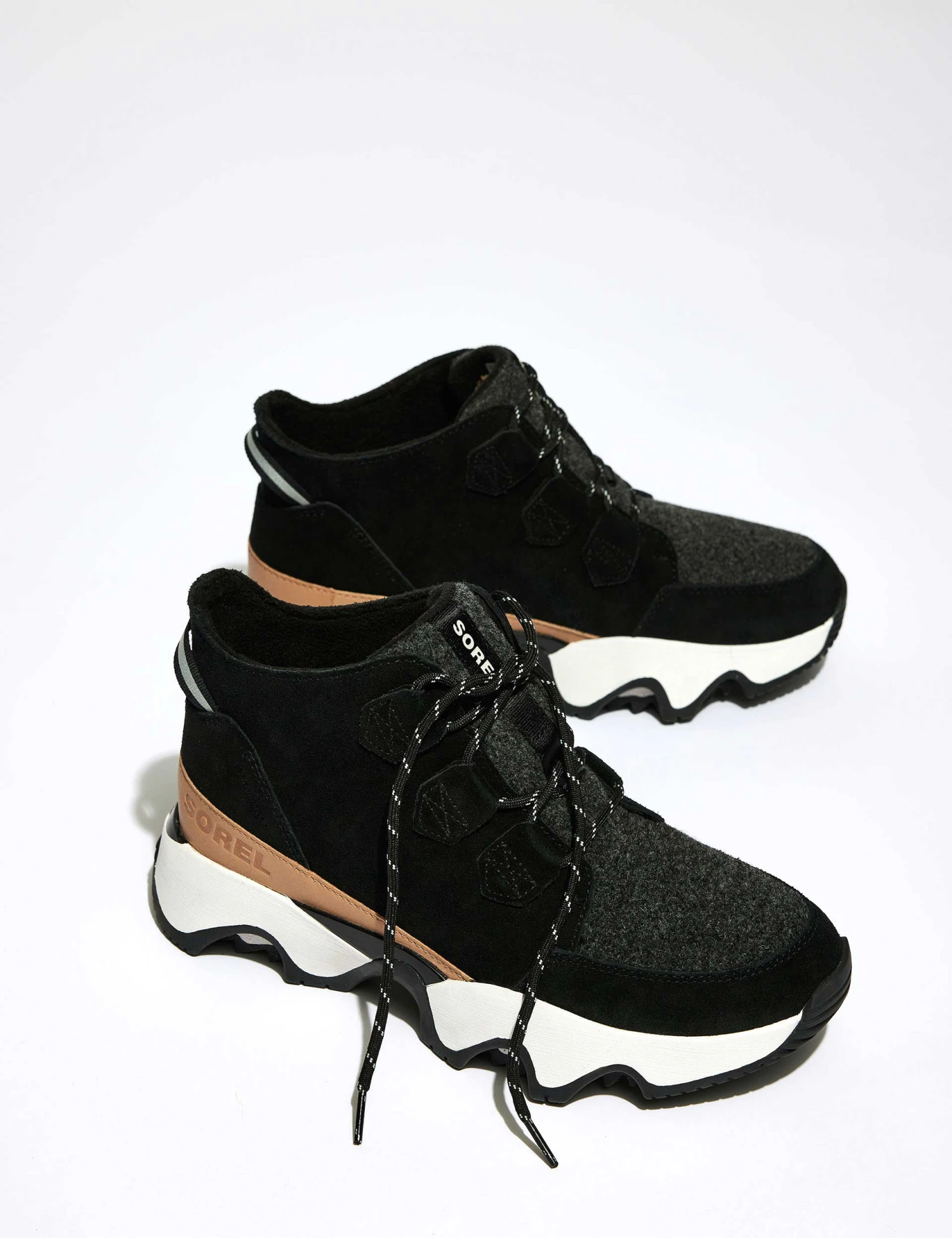 Sorel Kinetic Impact Caribou Waterproof Sneaker - Black/Sea Salt 3 Sorel Kinetic Impact Caribou Waterproof Sneaker - Black/Sea Salt - Image 3