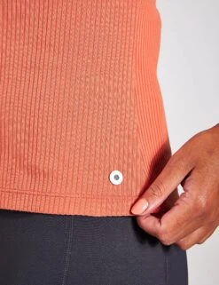 Leera Ribbed Tank - Terracotta -Outlet Elevate Activewear Store 37 Lilybod Leera Rib Tank LT73 TC Terracotta 0019