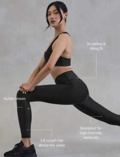 7/8 High Waisted Airlift Legging - Black -Outlet Elevate Activewear Store 78 Airlift Legging Alo Yoga