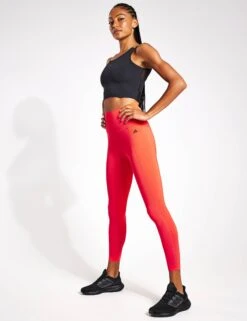 ADIDAS Optime Power 7/8 Leggings - Bright Red -Outlet Elevate Activewear Store 8023S Adidas Optime Power 7 8 Tight IL1792 bright red 0001