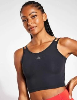 ADIDAS HIIT HEAT.RDY Crop Tank Top - Black