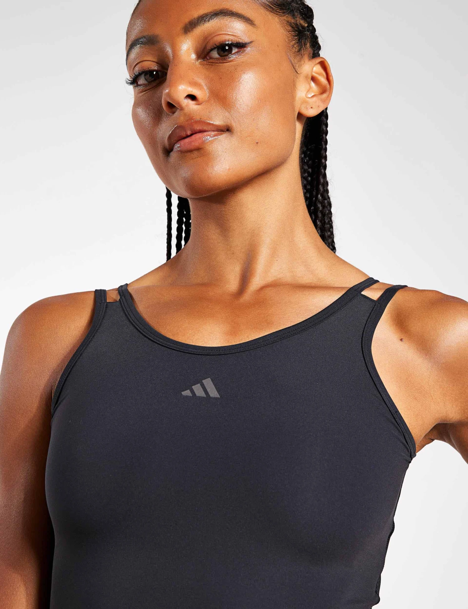 ADIDAS HIIT HEAT.RDY Crop Tank Top - Black 3 ADIDAS HIIT HEAT.RDY Crop Tank Top - Black - Image 3