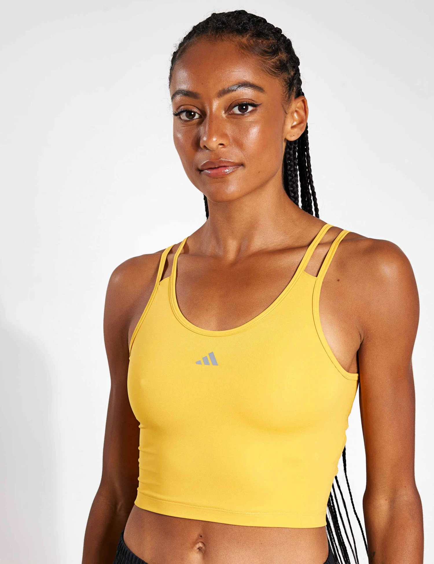 ADIDAS HIIT HEAT.RDY Crop Tank Top - Preloved Yellow 1 ADIDAS HIIT HEAT.RDY Crop Tank Top - Preloved Yellow