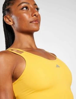 ADIDAS HIIT HEAT.RDY Crop Tank Top - Preloved Yellow 7 ADIDAS HIIT HEAT.RDY Crop Tank Top - Preloved Yellow -Outlet Elevate Activewear Store 8038S Adidas HIIT HEAT RDY CROPPED TANK IM2654 preloved yellow 0012