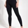 High Waisted Airbrush Legging - Black