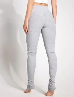 High Waisted Alosoft Goddess Legging- Zinc Heather -Outlet Elevate Activewear Store ALO high waisted alosoft goddess legging zinc heather 0014