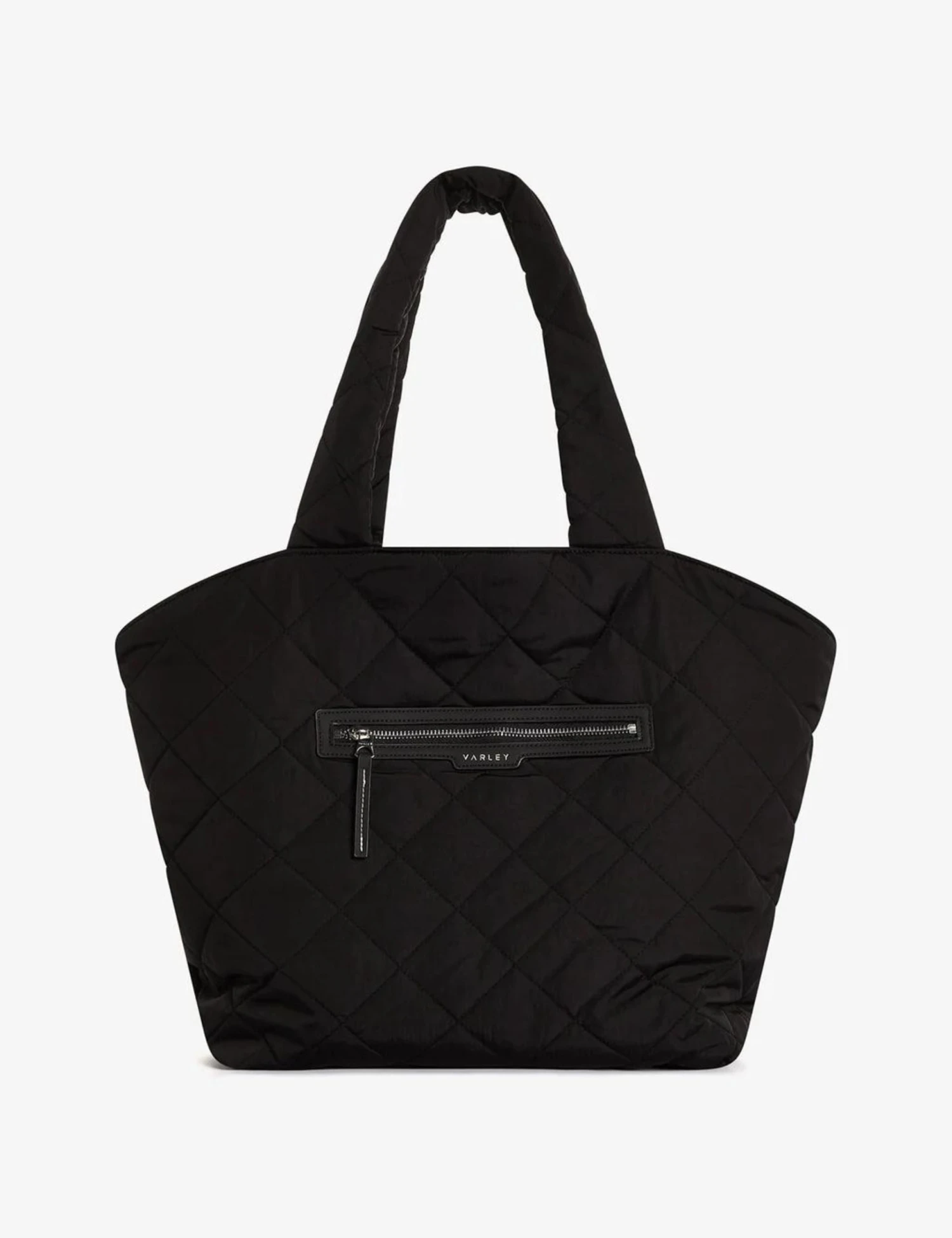 Varley Amos Reversible Quilt Tote-black 1 Varley Amos Reversible Quilt Tote-black