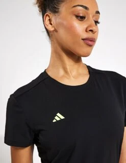 ADIDAS Adizero Essentials Running T-Shirt - Black -Outlet Elevate Activewear Store Adidas ADIZERO E TEE IN1172 BLACK 0025