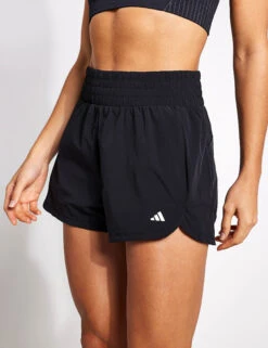 ADIDAS Pacer Stretch-Woven Zipper Pocket Lux Shorts - Black