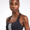 ADIDAS Powerimpact Training Medium-Support 3-Stripes Bra - Black