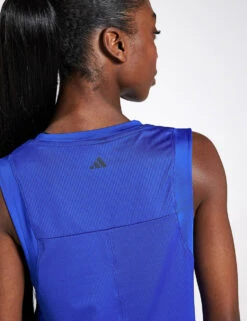 ADIDAS Studio Tank Top - Semi Lucid Blue/Grey Six -Outlet Elevate Activewear Store Adidas STUDIO TANK SELUBL GRESIX IS2963 BLUE 0020