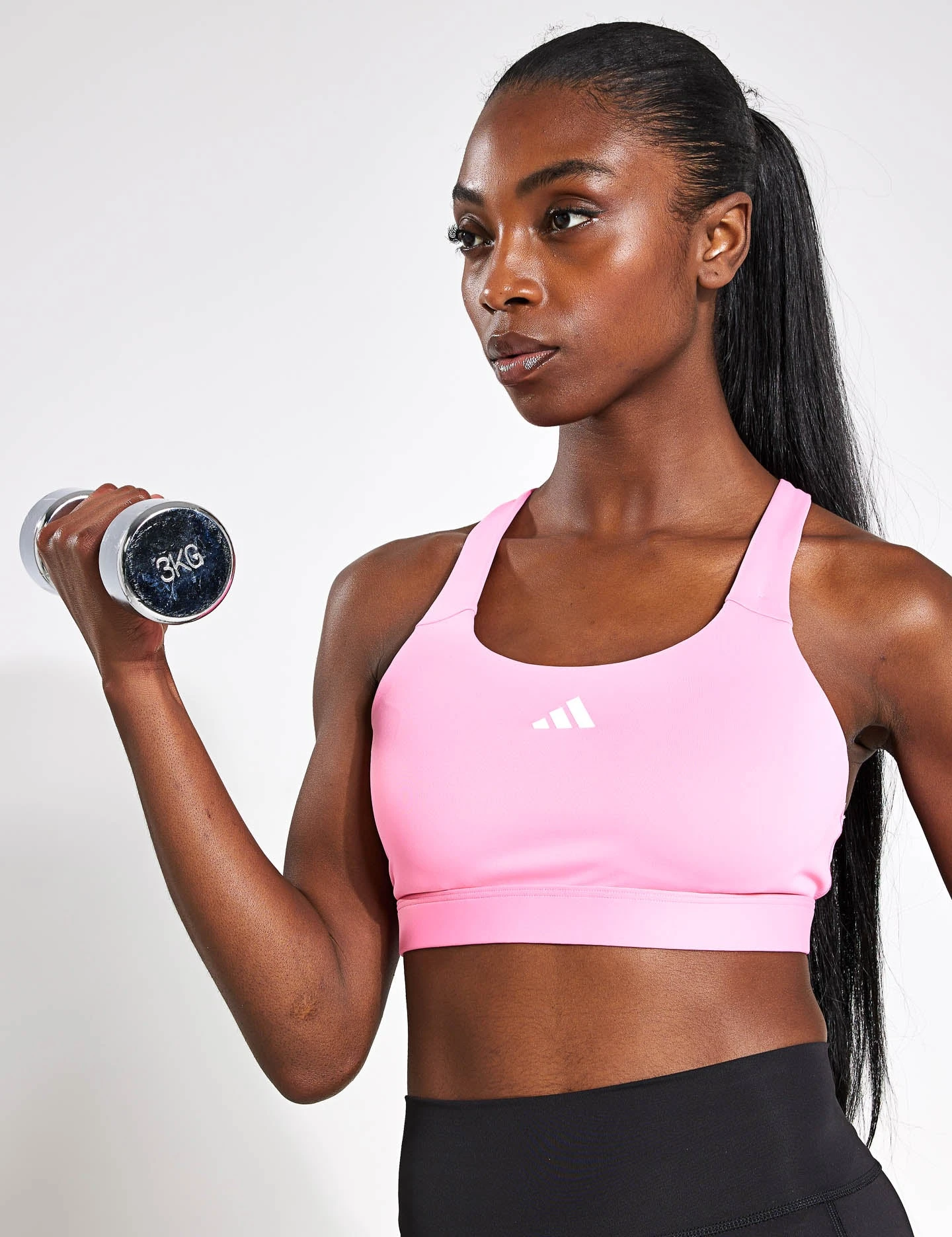 ADIDAS TLRDREACT Training High-Support Bra - Bliss Pink 1 ADIDAS TLRDREACT Training High-Support Bra - Bliss Pink