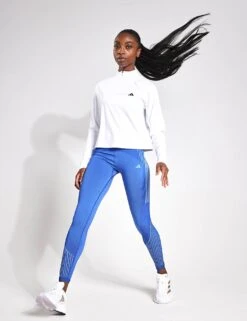 ADIDAS Train Essentials Minimal Branding 1/4-Zip Cover Up - White -Outlet Elevate Activewear Store Adidas TR ES 1 4ZIP WHITE IN9170 White 0012