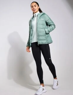 ADIDAS Terrex Multi Light Down Hooded Jacket - Silver Green -Outlet Elevate Activewear Store Adidas W MULTI DOWN J SILGRN IP3543 GREEN 0009