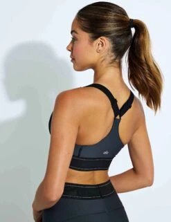 Airlift Suit Up Bra - Anthracite -Outlet Elevate Activewear Store Alo Yoga AIRLIFT SUIT UP BRA W9360R ANTHRACITE 0032