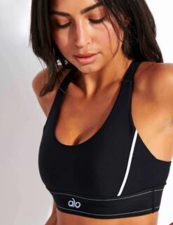 Airlift Suit Up Bra - Black -Outlet Elevate Activewear Store Alo Yoga AIRLIFT SUIT UP BRA W9360R BLACK 0035