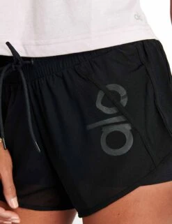 Ambience Short - Black -Outlet Elevate Activewear Store Alo Yoga AMBIENCE SHORT W6126RG BLACK 0004