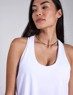 Don't Get It Twisted Tank - White -Outlet Elevate Activewear Store Alo Yoga DON T GET IT TWISTED TANK W2709R WHITE 0025