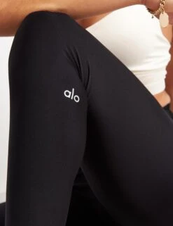 High Waisted Airlift Leggings - Black 6 High Waisted Airlift Leggings - Black -Outlet Elevate Activewear Store Alo Yoga High Waist Airlift Legging Black W5561R Black 0028