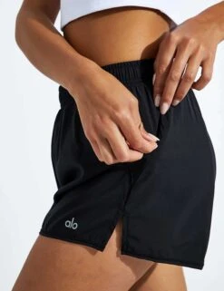 Stride Running Short - Black -Outlet Elevate Activewear Store Alo Yoga STRIDE SHORT W6230R BLACK 0017