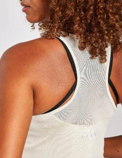 Born Kiava Mesh Tank - Stone -Outlet Elevate Activewear Store BORN Kiava Mesh Tank O22CS44 C S Stone 0028