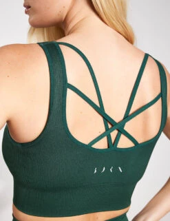 Born Naisha Seamless Bra - Moss -Outlet Elevate Activewear Store BORN Naisha Seamless Bra I22SM20 BM Moss 0036