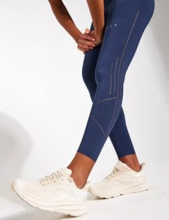Born Saril Legging - Sailor Blue -Outlet Elevate Activewear Store BORN Saril Perf Legging O22CS41 L Sailor Blue 0004