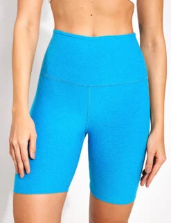 Beyond Yoga Spacedye High Waisted 7" Biker Short - Cali Blue Heather
