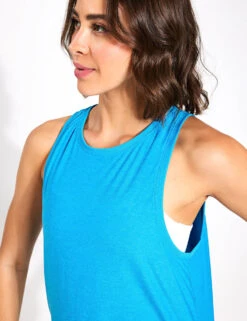 Beyond Yoga Featherweight Rebalance Tank - Cali Blue Heather -Outlet Elevate Activewear Store Beyond Tank Featherweight Rebalance Tank Cali Blue Heather 0022
