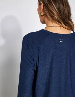 Beyond Yoga Featherweight Daydreamer Pullover - Nocturnal Navy -Outlet Elevate Activewear Store Beyond Yoga 0113