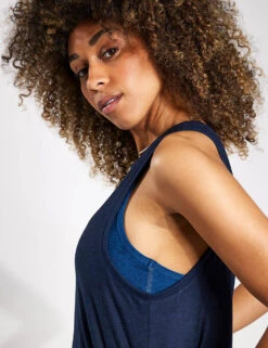 Beyond Yoga Featherweight Rebalance Tank - Nocturnal Navy -Outlet Elevate Activewear Store Beyond Yoga CF Featherweight ReBalance Tank LWSD4612 Nocturnal Navy 0024
