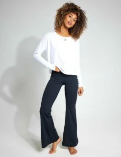 Beyond Yoga Featherweight Daydreamer Pullover - Cloud White -Outlet Elevate Activewear Store Beyond Yoga Featherweight Daydreamer Pullover LWSD7792 Cloud White 0012