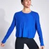 Beyond Yoga Featherweight Daydreamer Pullover - Electric Royal Heather