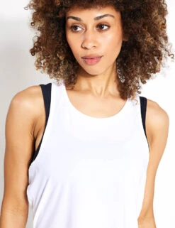 Beyond Yoga Powerbeyond Lite Resilient Tank - Lunar White -Outlet Elevate Activewear Store Beyond Yoga PERFORMANCE KNIT RESILIENT TANK SBEY0008 WK4693WHI 0020