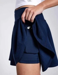 Beyond Yoga Spacedye Hot Shot Circle Skort - Nocturnal Navy -Outlet Elevate Activewear Store Beyond Yoga Spacedye Hot Shot Circle Skirt SD5124 Nocturnal Navy 0016