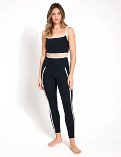Beyond Yoga Spacedye New Moves High Waisted Midi Legging - Darkest Night/Cloud White -Outlet Elevate Activewear Store Beyond Yoga Spacedye New Moves High Waisted Midi Legging Darkest Night Cloud White SD3540BLA S 0005