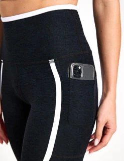 Beyond Yoga Spacedye New Moves High Waisted Midi Legging - Darkest Night/Cloud White -Outlet Elevate Activewear Store Beyond Yoga Spacedye New Moves High Waisted Midi Legging Darkest Night Cloud White SD3540BLA S 0008