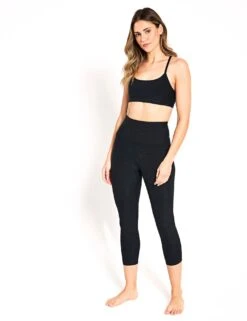 Beyond Yoga Spacedye Out Of Pocket High Waisted Capri Legging - Darkest Night -Outlet Elevate Activewear Store Beyond Yoga Spacedye Out Of Pocket High Waisted Capri Legging SD3511BLAS 0005