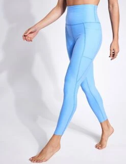 Beyond Yoga Spacedye Out Of Pocket High Waisted Midi Legging - Flower Blue Heather