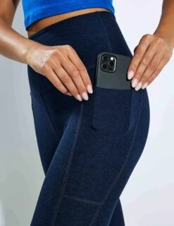 Beyond Yoga Spacedye Out Of Pocket High Waisted Midi Legging - Nocturnal Navy -Outlet Elevate Activewear Store Beyond Yoga Spacedye Out of Pocket High Waisted Midi Legging SD3452 Nocturnal Navy 0004