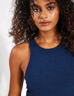Beyond Yoga Spacedye Refocus Cropped Tank - Nocturnal Navy -Outlet Elevate Activewear Store Beyond Yoga Spacedye Refocus Cropped Tank SD4671 DB Nocturnal Navy 0056