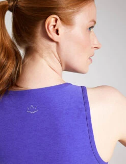 Beyond Yoga Spacedye Motivate Cropped Tank - Ultra Violet Heather -Outlet Elevate Activewear Store Beyond Yoga spacedye motivate cropped tank ultra violet heather 0023