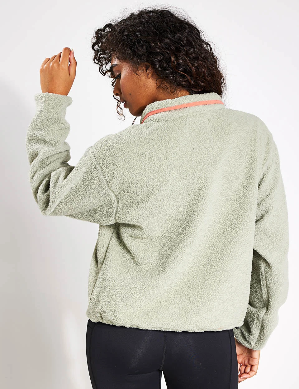 Columbia Helvetia Cropped Half Snap Fleece - Safari 2 Columbia Helvetia Cropped Half Snap Fleece - Safari - Image 2