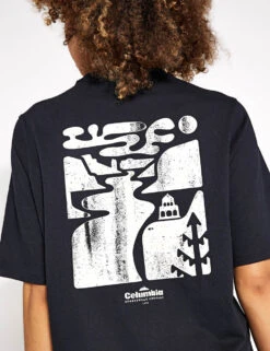 Columbia North Cascades Graphic T-Shirt - Black/Simple Gorge -Outlet Elevate Activewear Store Columbia North Cascades Graphic SS Tee 2036593010 BLACK 0022