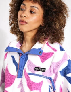Columbia Helvetia Cropped Half Snap Fleece - Cosmos Floristic Print/Eve/Salmon Rose 7 Columbia Helvetia Cropped Half Snap Fleece - Cosmos Floristic Print/Eve/Salmon Rose -Outlet Elevate Activewear Store Columbia W Helvetia Cropped 1 2 S Cosmos Floristi 2014561561 Cosmos Salmon 0021