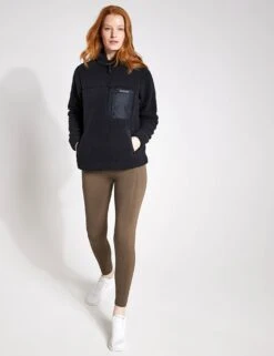 Columbia West Bend 1/4 Zip Sherpa Pullover - Black -Outlet Elevate Activewear Store Columbia WEST BENDTM 1 4 ZIP PULLOVER 2051823 010 Black Black 0021