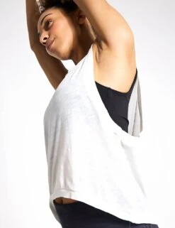 Love Tank - White -Outlet Elevate Activewear Store FP Movement free people movement love tank white OPO613 0036