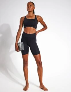 Go Balance High Waisted Yoga Shorts - Black -Outlet Elevate Activewear Store GOODMOVE Go Balance Short T51 5728 BLACK 0002