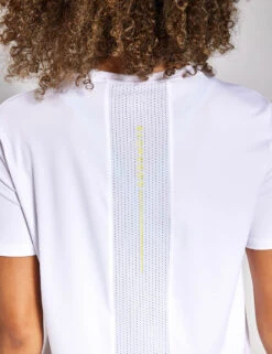 Scoop Neck Mesh Back T-Shirt - White -Outlet Elevate Activewear Store GOODMOVE Mesh Back Tee T51 5177 WHITE 0016