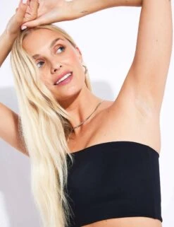 Bianca One Shoulder Bra - Black -Outlet Elevate Activewear Store Girlfriend Collective BIANCA BRA ONE SHOULDER 1014 JB BLACK 0029